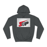 What's SUP Stylish Unisex College Hoodie with Bold SUP Logo, Graphic Sweatshirt for Students, Cozy Casual Wear, Perfect for Campus Life, Holiday Gift