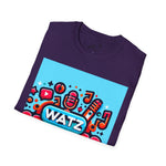 Watz Nu Macon Music & Interviews T-Shirt, Casual Unisex Tee, Music Lover Gift, Creative Graphic T-Shirt, Vintage Style Top