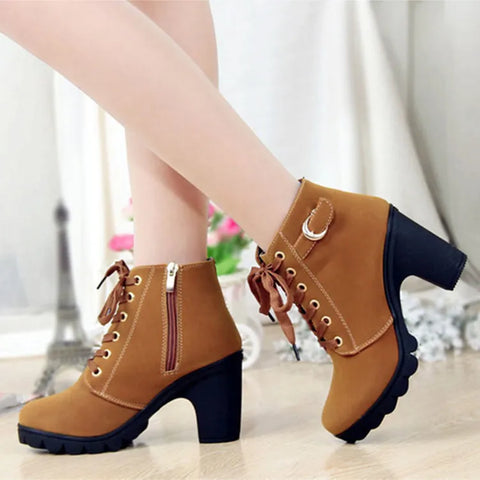 Ankle boots Lace-up women