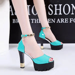 Peep Toe Platform High heels Pumps Women Shoes 2021 women heels sandals wedding shoes Sandalia Feminina plataforma