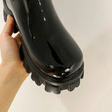 Patent PU Leather Knee High Boots e 34-43