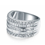 LOVERJEWELRY Unisex Diamond Band Ring Solid 18Kt