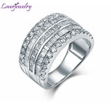 LOVERJEWELRY Unisex Diamond Band Ring Solid 18Kt