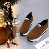 New Women Shoes Slip-On Thick Platform Shoes Woman  Casual Ladies Sport Flats Wedges Sneakers Zapatos 2019 Mujer Plus Size