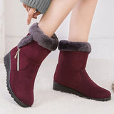 Plus Size Winter Boots Women Warm Plush Women Shoes Winter Women Boots Zipper Women's Winter Boots Female Shoes Zapatos De Mujer