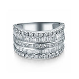 LOVERJEWELRY Unisex Diamond Band Ring Solid 18Kt