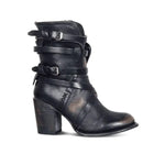 Buckle Strap Toe Boots