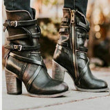 Buckle Strap Toe Boots