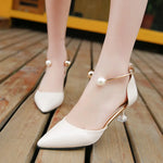 2021 Spring Summer High Heels Women Pumps Pointe Shoes Sexy Ladies High Heel Women Shoes Thin Heel 5cm A640