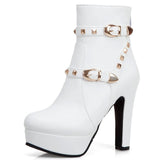 Rivet Buckles High Heel