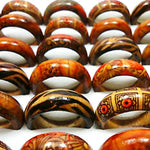 50Pcs Fashion Retro Wood