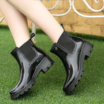 PVC Rubber Elastic Low-tube Rainboots