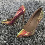 Snake printing Pumps