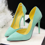 Faux Suede Women Pumps High Heel