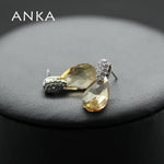 ANKA Top Fashion New Fashion Water Drop Crystal Earrings Summer Spring Jewelry Gift Main Stone Crystals from Austria #90416