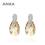 ANKA Top Fashion New Fashion Water Drop Crystal Earrings Summer Spring Jewelry Gift Main Stone Crystals from Austria #90416