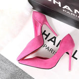 Faux Suede Women Pumps High Heel