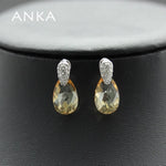 ANKA Top Fashion New Fashion Water Drop Crystal Earrings Summer Spring Jewelry Gift Main Stone Crystals from Austria #90416