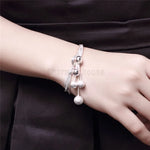 Silver Jewelry Set for Women Snake Chain Beads Y-Shape Necklace Bracelet Earrings 3 pcs Bridal Jewellery Sets Factory Price