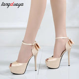 Stiletto Heels with Butterfly-knot