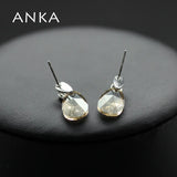 ANKA Top Fashion New Fashion Water Drop Crystal Earrings Summer Spring Jewelry Gift Main Stone Crystals from Austria #90416