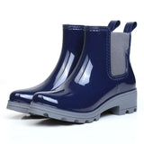 PVC Rubber Elastic Low-tube Rainboots