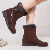 Plus Size Winter Boots Women Warm Plush Women Shoes Winter Women Boots Zipper Women's Winter Boots Female Shoes Zapatos De Mujer