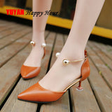 2021 Spring Summer High Heels Women Pumps Pointe Shoes Sexy Ladies High Heel Women Shoes Thin Heel 5cm A640