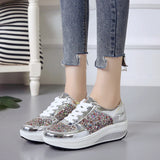 2020 Fashion Women Sneakers Shoes Fashion High Top Bling Women Vulcanized Shoes Platform Causal Women Shoes Sneakers Spring