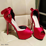 Stiletto Heels with Butterfly-knot