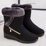 Plus Size Winter Boots Women Warm Plush Women Shoes Winter Women Boots Zipper Women's Winter Boots Female Shoes Zapatos De Mujer