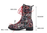 high heel ankle boots women shoes winter woman embroidered boots botines mujer botte femme bottine Flower AB908