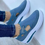 Summer 2023 New in Breathable Mesh Wedge Casual Sport Platform Shoes Non Slip Woman Vulcanized Sneakers women Shoes Plus Size 43