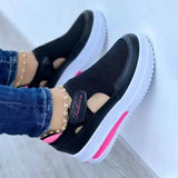 Summer 2023 New in Breathable Mesh Wedge Casual Sport Platform Shoes Non Slip Woman Vulcanized Sneakers women Shoes Plus Size 43