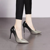 Gradient color Pointed Toe pumps