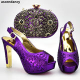 African Wedding Shoes and Bag Set