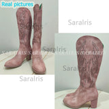 Pink Elegant Fashion Modern Western Boots