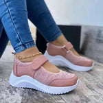 Women Sneakers Canvas Shoes Woman Loafers Slip On Round Toe Thick Sole Women Shoes Fashion Flowers Platform Ladies Shoes WSH4154