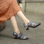 Retro Bohemian Ankle Pumps