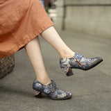 Retro Bohemian Ankle Pumps