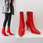 Ankle Boots PU Leather Zippe