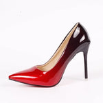 Gradient color Pointed Toe pumps