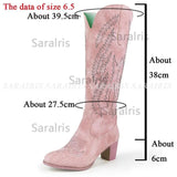 Pink Elegant Fashion Modern Western Boots