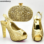 African Wedding Shoes and Bag Set