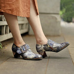 Retro Bohemian Ankle Pumps