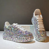 Platform Sneakers  Rhinestone