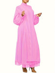 Two Piece Long Lantern Sleeve Slit Sweater Dress