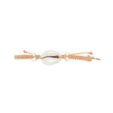 Sanded Namaste Cowrie Shell Bracelet