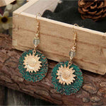 Sunflower Alloy Drop Earrings