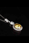 6 Carat Moissanite Pendant Necklace